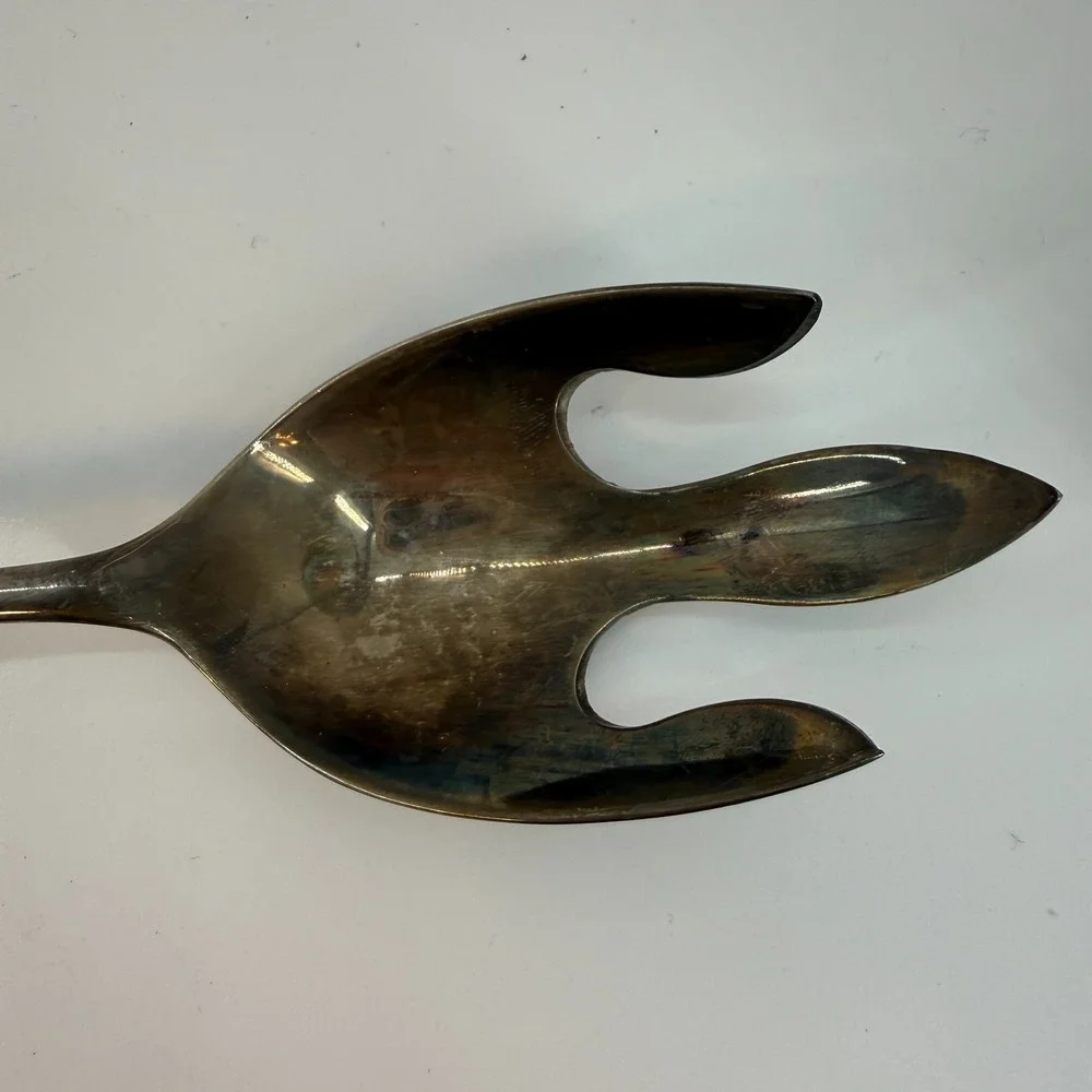 International Silver Company Silver Plated Serving Fork‎ Kitchen Utensil 13 Inch
